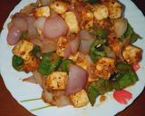 A picture of step 4 of Chilli paneer.