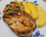 Sajtos kirántotthús tepsiben sütve recept fázis 3 fotója