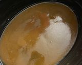 A picture of step 1 of Crockpot pineapple upside down cake.