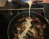 A picture of step 5 of Creamy wholegrain mustard and sausage pasta.