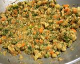 A picture of step 8 of Veg Hyderabadi Biryani with Boondi raita.