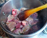 Foto del paso 2 de la receta: Ternera estofada con judías verdes, calabacines y especias