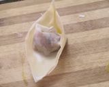 A picture of step 5 of Chicken wontons.