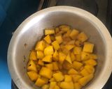 A picture of step 1 of Mashed sweet potato and Black beans(Njahi).