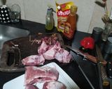 Foto del paso 2 de la receta: Manta de cerdo rellena en salsa de manzanas