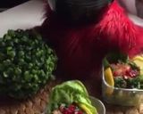 A picture of step 2 of Spinach Tabbouleh.