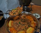 A picture of step 12 of Persian Loobia Polo (Green Bean Rice With Minced Beef) لوبیا پلو با گوشت چرخ کرده.