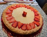 Foto del passaggio 8 della ricetta Crostata di fragole con crema pasticcera senza burro e senza panna con gelatina naturale