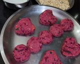 A picture of step 4 of Beetroot Oats Mini Tikki.