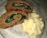 Foto del paso 4 de la receta: Pan de carne relleno de espinacas, jamón y queso