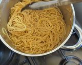 A picture of step 2 of Spaghetti & Sausage.