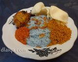 Foto langkah ke 8 dari resep Nasi Uduk Biru.