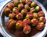 A picture of step 8 of Stuffed kairi Achar.