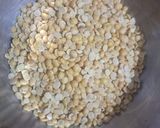A picture of step 1 of Tuwar dal with peanuts.