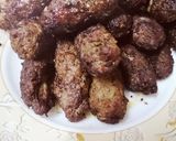 A picture of step 2 of Beef kabab MAsala.