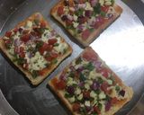 A picture of step 5 of Vegetable Cheese Toast.