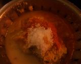 A picture of step 2 of Bata posto (bata fish with poppy seed) in bengali style.