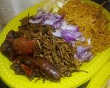 A picture of step 6 of Peppered kpomo.