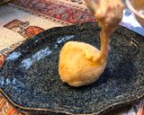 A picture of step 4 of 🇬🇧🇯🇵Japanese Rice Ball with Maureen’s cheese dip blanket.