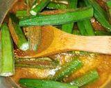 A picture of step 9 of Stuffed Curried Okra.