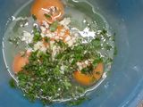 Omellette de panceta, queso y hierbas aromáticas