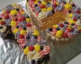 Pas rețetă Tort cifră cu cremă de mascarpone și ananas (gluten free) 6 fotografie