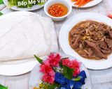 Hình bước làm 2 của món Phở Cuốn Bò Xào