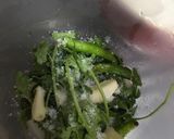 A picture of step 1 of Green Raita:.