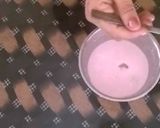 A picture of step 3 of Rose Milk And Banana Shake.