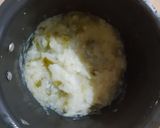 A picture of step 2 of Bhaji with plain paratha.