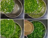 A picture of step 1 of Kumbhaniya Bhaji / Hariyali Bhajji.