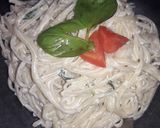 Foto del paso 3 de la receta: Fideos largos con salsa casancrem con albahaca y tomate👏😁🍲🥛