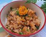 Hình bước làm 2 của món Cơm chiên chả vét tủ lạnh