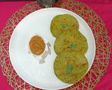A picture of step 5 of Mini Mixed Dal Chilla.