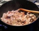 Pulykamellfilé Stroganoff módra recept fázis 3 fotója