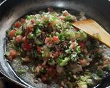 A picture of step 3 of Mix vegetables Maggi noodles Frankie roll.