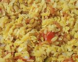 A picture of step 4 of Veg poha.