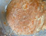 A picture of step 4 of Gajar Halwa Cake.