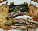 Foto del paso 7 de la receta Anchoas del cantábrico rebozadas y fritas con ajo
