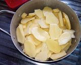 A picture of step 2 of Spicy Irish potatoes.