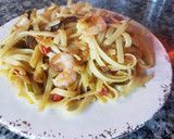 Foto del paso 4 de la receta: Fettuccini con camarones y hongos shiitake
