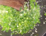 A picture of step 3 of Green Pav Bhaji.