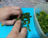 Foto del paso 1 de la receta: Revuelto de espárragos con jamón en 14 minutos