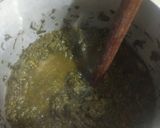 A picture of step 2 of Saag,makka ki roti.
