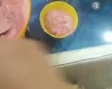 A picture of step 8 of Oats beetroot veggies muffin.