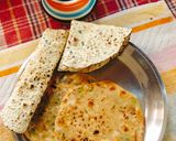 A picture of step 7 of GREEN GARLIC PARATHA (Sindhi style Hara lahsun paratha).