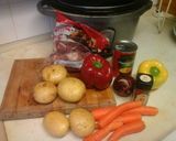 A picture of step 1 of Slow Cooked Beef Stew.