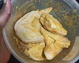 A picture of step 1 of One pot chicken potatoes dish.