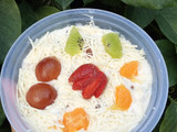 Salad buah creamy