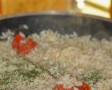 Foto del passaggio 7 della ricetta Risotto con Aragasta e Carpaccio di Salmone Selvaggio
